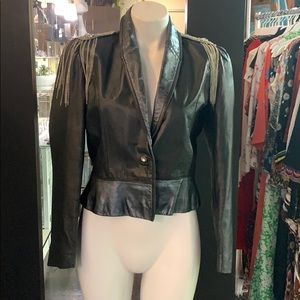 vintage leather jacket